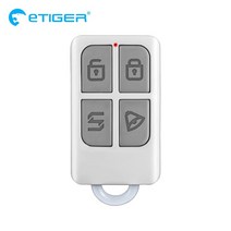 리모콘 스마트키 etiger rc2 gsm pstn 가정용 경보 시스템용 고성능 휴대용 원격 제어 4개 버튼, 없음