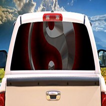 SignMission YIN and YANG Chrome�Rear Window Graphic Back Truck Decal SUV Yin Yang, 1