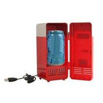 usb 5v 미니 냉장고 휴대용 쿨러 자동차 냉장고 자동 홈 오피스 야외 피크닉 여행 dropshipping, 빨간색