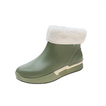 LIANGPIN 패션 숏 방수 여성용 고무장화 레인부츠