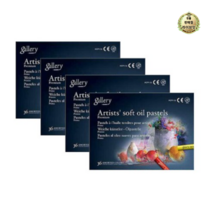 라이브잇 문교 소프트오일파스텔세트 4p, 7세트, 36색