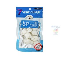 베게브랜드 세븐 강아지양치껌 우유 밀크껌 5p 충치예방 강아지껌 치석덴탈껌