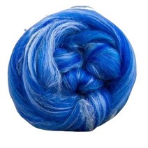 Revolution Fibers – Constellation Range Roving 226.8g8온스 | 70% 염색 메리노 및 30% 투사 실크 콤드 탑의 다양한 색상 톤 블렌드, Aquila Blue