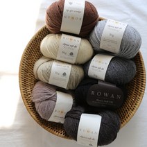 로완 알파카소프트 DK (Rowan alpaca soft DK) 로완실 영국수입실 부드러운실 알파카실 손뜨개실, 201 심플리화이트(화이트)