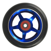 전동서핑보드 롱보드샵 JEERKOOL 88A 100mm 스쿠터 휠 스케이트 보드 액세서리 스피드 베어링이있는 합금강 허브 골드 LZ29, [05] Blue 100mm