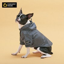 자체제작 강아지옷 하아킹 바람막이 자켓, 색상:그레이|사이즈:L