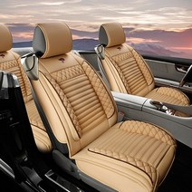 벤츠 E320 E350 E450 E55AMG E550 EQA250 EQB300 EQC400 G270 G320 G350 가죽 전면 후면 자동 의자 보호대, 07 beige Full Set