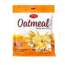 오트밀 미니바이트 치즈 220g 3개 치즈맛 대용량 곡물 과자 인간사료 사무실간식, 미니초코크리스피 (600g)