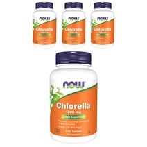나우푸드 클로렐라 1000mg 타블렛, 120개입, 4개