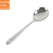Kitchen 스텐 뷔페 샐러드 서빙 스푼 롱스푼 다대 스푼 업소용 큰 양념 숟가락, ♥Kitchen_스텐써빙스푼-중♥, 1개, 1개