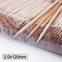 [KO] 2mm x 12cm 떡볶이 닭강정 분식용 대나무꼬지 1박스 30000개, [KO] 대나무꼬지 2x12cm 1박스