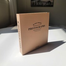 인생네컷앨범 바인더 사진첩 포토북 초음파 액자 이미지 커플 100일선물, 라떼 베이지