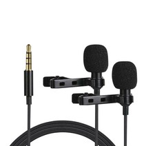 NUNUBITEL_듀얼 4극 고감도 핀마이크 핸드폰 유튜브 녹음 노트북 휴대폰 ASMR 미니 개인방송 보급형 소형 1인장비 스마트폰_NUB누비텔레숍, 옵션이없는_단일품목입니다