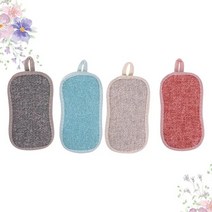 친환경수세미 주방 긁힘 방지 스폰지 패드 설거지 수세미 4 개, 없음, 1.Picture 1