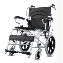 [보호자용초경량휠체어] 최신모델 경량형 수동 접이식 편안한 휠체어, 보호자형