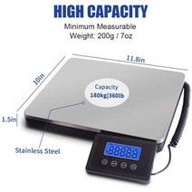 톤백저울 1톤저울 크레인 매달림 저울 배송 규모 360lb 타이머/홀드/용기 패키지/수하물/우체국 용 디지, 한개옵션0