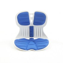 콤비체어 커브 바른자세 척추 교정 허리 디스크 보호 좌식 등받이 의자, 블루