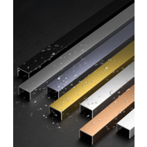 ㄷ자 몰딩 알루미늄 벽 천장 벽면 미장용 코너 비드, 10x30mm 매트 실버, 3m