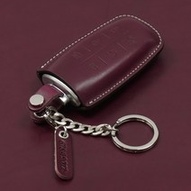 이지스오토랩 제네시스 GV80 올뉴 G80 GV70 키케이스 키홀더 스마트키홀더, 찰튼모던 G-02(6버튼) 와인
