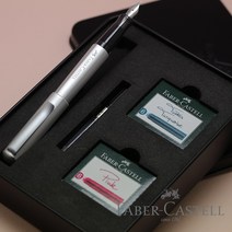 파버카스텔 [무료각인+선물포장]헥소 베이직 만년필 기프트세트(컨버터+카트리지2팩), 각인있음(배송메세지에 기입), 로즈, F