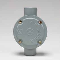 주물 환형노출BOX 22MM 2방출 ㅡ자 89mm 낱개