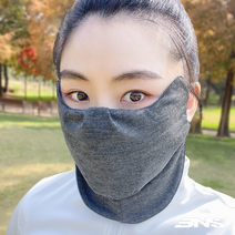 밥앤스미스 겨울 골프 안면 방한 마스크, (겨울용)차콜