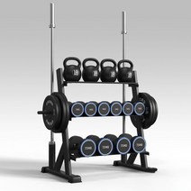 바벨거치대 덤벨 랙 정리대 보관대, D. 블랙4단