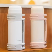 단열 컵 대용량 여성 휴대용 학생 기숙사 야외 아기 임산부 거품 우유 분말 주전자 2000ml, [07] 핑크 2.0L+ 냄비솔 냄비뚜껑