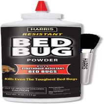 HARRIS Bed Bug Killer Powder 4oz with Application Brush, 1