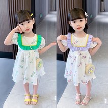 상상나래 셔링 원피스 +가방포함 아동복 여자아동복 여아옷 여아의류 여아원피스 아동원피스 아동의류 아동옷 키즈원피스 아동여름옷 여자아이옷