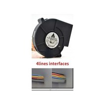 소형 배풍기 캠핑 송품기 고압 바베큐 BBQ Turbine Blower DC Air Fan for Picnic Camping Heating Equipment Projector Ba, 4LINES INTERFACES