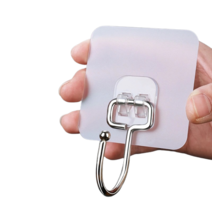 플렉스몬스터 초강력 무타공 접착식 후크, 10개, 반투명