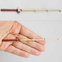 미니어처 금속재질 낚시대 모형 13.8cm 공예 소재 재료 꾸미기 데코 디오라마 미니어쳐