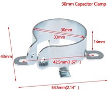 케이블글랜드 내구성 커패시터 클램프 브래킷 클램프 홀더 박수 25mm 30mm 35mm 40mm 장착 클립 주석 도금, 02 30mm