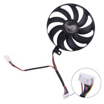 슈퍼 오버 클럭 팬 ASUS RX5700 RX5700 XT RTX2080TI 8GB ROG Strix OC 그래픽 카드 4/6/7PIN 88mm 팬, 7 핀