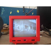 레트로 인테리어 카페 소품 흑백 컬러 브라운관 TV, 5인치 미니
