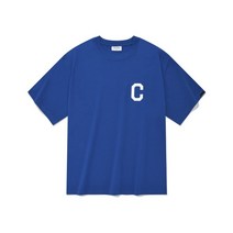 커버낫 남성 반팔 티셔츠 C 로고 블루