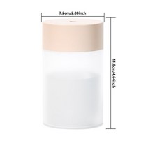 USB 초음파 미니 가습기 아로마 디퓨저 260ML 가정용 자동차 에센셜 오일 분무기 D 램프, 02 pink