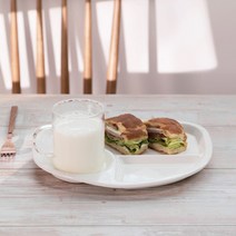 cocooning 다이어트 1인 어른 성인용 혼밥 도자기 나눔식판