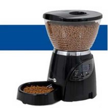 Petmate 펫 자동급식기 5LB(블랙) 자동식기 애견자동식기 강아지식기, 1
