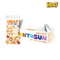 [HBAF] NEW 바프 먼투썬 하루견과 화이트 선물세트 (20g X 30봉), 단품