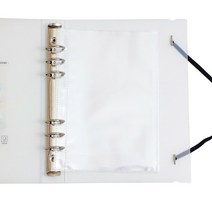 A5 루스 리프 러브 하트 3 인치 5 카드 홀더 Kpop 아이돌 포토카드 사진 앨범 컬렉션 보관 책 정리함, [04] RH-Only Cover, 1개