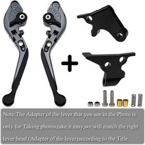 로고 포함 MSX CNC 알루미늄 바이크 오토바이 접이식 확장형 브레이크 클러치 레버 혼다 MSX125 125 Grom 2014 -, [06] A8 B4 C6 D1