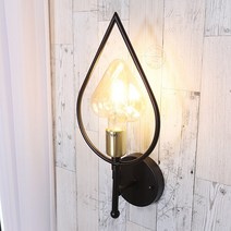 물방울 하트 블랙 프레임 실내조명 1등 벽등led 베란다벽등 벽조명 엘이디벽등 갤러리등 벽에붙이는조명