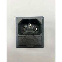 [소켓+휴즈홀더] Inlet Socket 더블휴즈 스냅인 타입 0717-2-PQ15 판넬두께 1.5MM Inalways, 10개