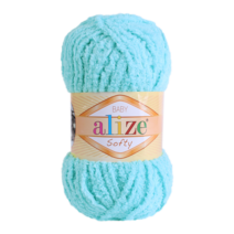 마마니트 10+1 소프티 베이비 털실 / 뜨개실 /수면사실 / 알리제털실, 128 민트블루