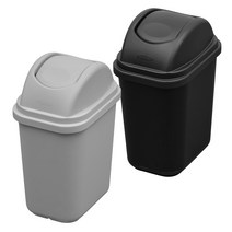 케이 슬림 13리터 화장실 사무실 쓰레기통, 케이 슬림 13리터 그레이, 1개