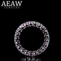 모이사나이트 반지 링 보석 결혼 약혼 프로포즈 다이아 웨딩밴드 aeaw 솔리드 실버 925 3mm 0.1ct tatol 2ctw-3ctw 웨딩 moissanite full