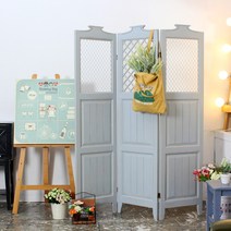 투플레이스 공간분리 벨로즈 원목 3단 파티션, 4단 화이트