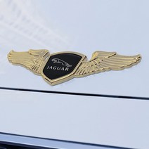 차량스티커 Jaguar XF XJ XE XK E Pace F S Type X Ftype 프론트 후드 커버 스티커 수정용 크롬 보닛 엠블, 06 F